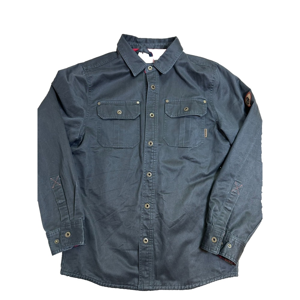 Legendary Whitetails Waxed Shacket Journeyman Flannel Lined Workwear Navy M